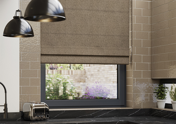 Wexley, Soft Truffle - Roman Blind - Image 5